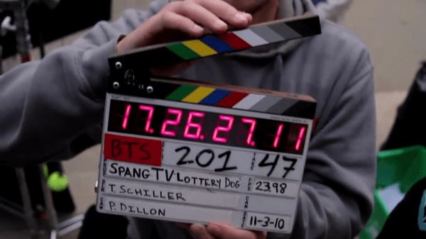 An example of a timecode slate An example of a timecode slate