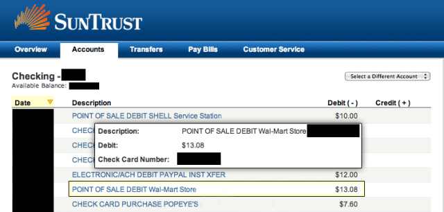 DIY Slate Bank Statement Total of $13.08 DIY Slate Bank Statement Total of $13.08