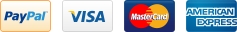 Pay with Credit Card or PayPal Credit Card and PayPal logos