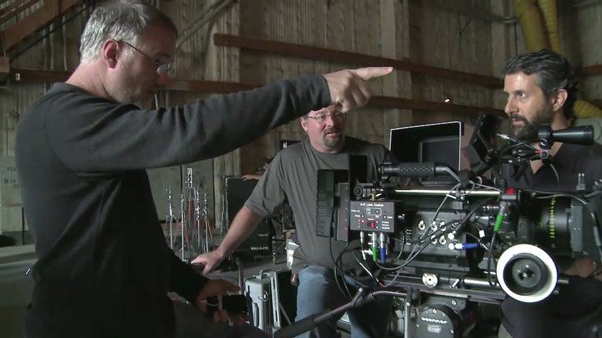 David Fincher, Jeff Cronenweth with RED Camera on The Social Network