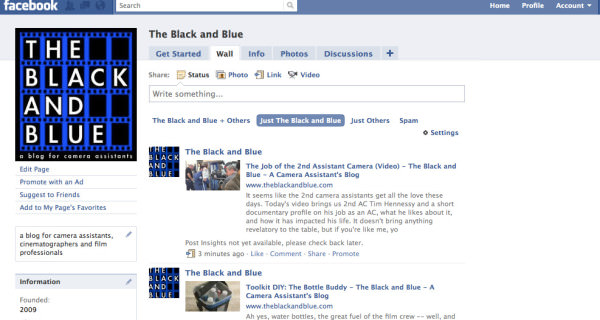 Become a Fan of 'The Black and Blue' on Facebook!
