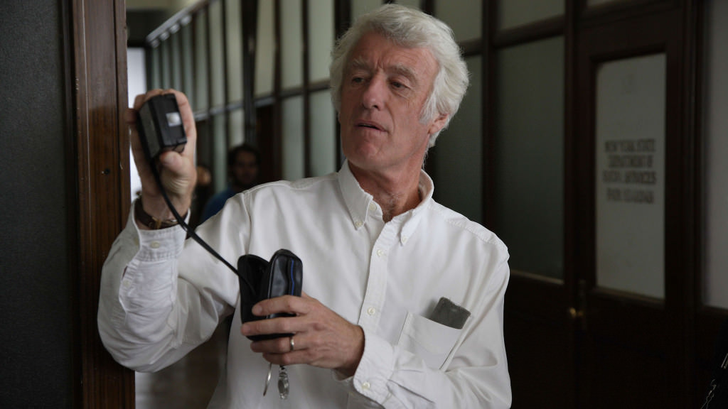Roger Deakins, ASC, BSC Cinematographer with Light Meter